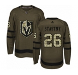 Youth Adidas Vegas Golden Knights #26 Paul Stastny Authentic Green Salute to Service NHL Jersey