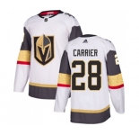 Youth Adidas Vegas Golden Knights #28 William Carrier Authentic White Away NHL Jersey