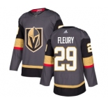 Youth Adidas Vegas Golden Knights #29 Marc-Andre Fleury Authentic Gray Home NHL Jersey