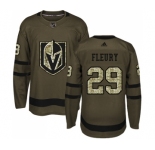 Youth Adidas Vegas Golden Knights #29 Marc-Andre Fleury Authentic Green Salute to Service NHL Jersey