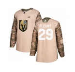 Youth Adidas Vegas Golden Knights #29 Marc-Andre Fleury Camo Authentic 2017 Veterans Day Stitched NHL Jersey