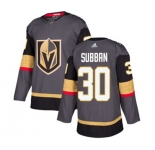 Youth Adidas Vegas Golden Knights #30 Malcolm Subban Authentic Gray Home NHL Jersey