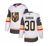 Youth Adidas Vegas Golden Knights #30 Malcolm Subban Authentic White Away NHL Jersey