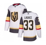 Youth Adidas Vegas Golden Knights #33 Maxime Lagace Authentic White Away NHL Jersey