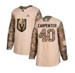 Youth Adidas Vegas Golden Knights #40 Ryan Carpenter Authentic Camo Veterans Day Practice NHL Jersey