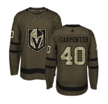 Youth Adidas Vegas Golden Knights #40 Ryan Carpenter Authentic Green Salute to Service NHL Jersey