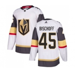 Youth Adidas Vegas Golden Knights #45 Jake Bischoff Authentic White Away NHL Jersey