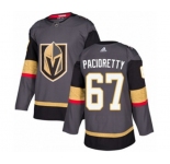 Youth Adidas Vegas Golden Knights #67 Max Pacioretty Authentic Gray Home NHL Jersey