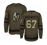 Youth Adidas Vegas Golden Knights #67 Max Pacioretty Authentic Green Salute to Service NHL Jersey
