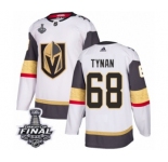 Youth Adidas Vegas Golden Knights #68 T.J. Tynan Authentic White Away 2018 Stanley Cup Final NHL Jersey