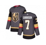 Youth Adidas Vegas Golden Knights #7 Jason Garrison Authentic Gray Home NHL Jersey