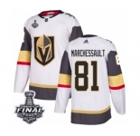 Youth Adidas Vegas Golden Knights #81 Jonathan Marchessault Authentic White Away 2018 Stanley Cup Final NHL Jersey