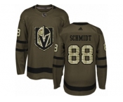 Youth Adidas Vegas Golden Knights #88 Nate Schmidt Authentic Green Salute to Service NHL Jersey