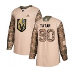 Youth Adidas Vegas Golden Knights #90 Tomas Tatar Authentic Camo Veterans Day Practice NHL Jersey