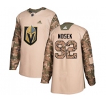 Youth Adidas Vegas Golden Knights #92 Tomas Nosek Authentic Camo Veterans Day Practice NHL Jersey