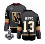 Youth Vegas Golden Knights #13 Brendan Leipsic Authentic Black Home Fanatics Branded Breakaway 2018 Stanley Cup Final NHL Jersey