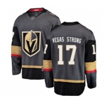 Youth Vegas Golden Knights #17 Vegas Strong Authentic Black Home Fanatics Branded Breakaway NHL Jersey