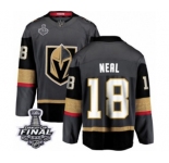 Youth Vegas Golden Knights #18 James Neal Authentic Black Home Fanatics Branded Breakaway 2018 Stanley Cup Final NHL Jersey