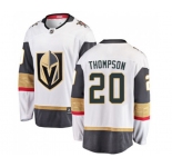 Youth Vegas Golden Knights #20 Paul Thompson Authentic White Away Fanatics Branded Breakaway NHL Jersey