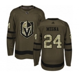 Youth Vegas Golden Knights #24 Jaycob Megna Authentic Green Salute to Service Hockey Jersey