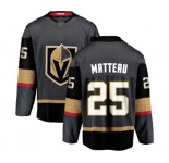 Youth Vegas Golden Knights #25 Stefan Matteau Authentic Black Home Fanatics Branded Breakaway NHL Jersey