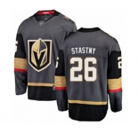 Youth Vegas Golden Knights #26 Paul Stastny Authentic Black Home Fanatics Branded Breakaway NHL Jersey