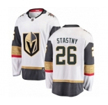 Youth Vegas Golden Knights #26 Paul Stastny Authentic White Away Fanatics Branded Breakaway NHL Jersey
