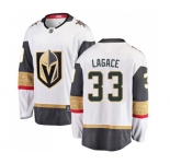 Youth Vegas Golden Knights #33 Maxime Lagace Authentic White Away Fanatics Branded Breakaway NHL Jersey