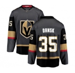 Youth Vegas Golden Knights #35 Oscar Dansk Authentic Black Home Fanatics Branded Breakaway NHL Jersey
