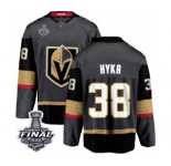 Youth Vegas Golden Knights #38 Tomas Hyka Authentic Black Home Fanatics Branded Breakaway 2018 Stanley Cup Final NHL Jersey