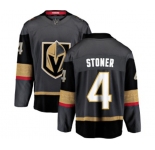 Youth Vegas Golden Knights #4 Clayton Stoner Authentic Black Home Fanatics Branded Breakaway NHL Jersey