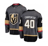 Youth Vegas Golden Knights #40 Ryan Carpenter Authentic Black Home Fanatics Branded Breakaway NHL Jersey