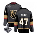 Youth Vegas Golden Knights #47 Luca Sbisa Authentic Black Home Fanatics Branded Breakaway 2018 Stanley Cup Final NHL Jersey
