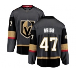 Youth Vegas Golden Knights #47 Luca Sbisa Authentic Black Home Fanatics Branded Breakaway NHL Jersey