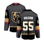 Youth Vegas Golden Knights #55 Keegan Kolesar Authentic Black Home Fanatics Branded Breakaway NHL Jersey