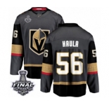 Youth Vegas Golden Knights #56 Erik Haula Authentic Black Home Fanatics Branded Breakaway 2018 Stanley Cup Final NHL Jersey