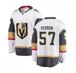 Youth Vegas Golden Knights #57 David Perron Authentic White Away Fanatics Branded Breakaway NHL Jersey