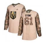 Youth Vegas Golden Knights #61 Mark Stone Authentic Camo Veterans Day Practice Hockey Jersey
