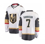 Youth Vegas Golden Knights #7 Jason Garrison Authentic White Away Fanatics Branded Breakaway NHL Jersey