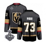 Youth Vegas Golden Knights #73 Brandon Pirri Authentic Black Home Fanatics Branded Breakaway 2018 Stanley Cup Final NHL Jersey