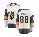 Youth Vegas Golden Knights #88 Nate Schmidt Authentic White Away Fanatics Branded Breakaway NHL Jersey