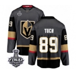 Youth Vegas Golden Knights #89 Alex Tuch Authentic Black Home Fanatics Branded Breakaway 2018 Stanley Cup Final NHL Jersey