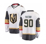 Youth Vegas Golden Knights #90 Tomas Tatar Authentic White Away Fanatics Branded Breakaway NHL Jersey