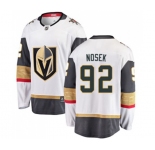 Youth Vegas Golden Knights #92 Tomas Nosek Authentic White Away Fanatics Branded Breakaway NHL Jersey