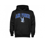 Air Force Falcons Midsize Arch Pullover Hoodie Black