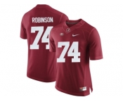 2016 Alabama Crimson Tide Cam Robinson #74 College Football Limited Jersey - Crimson