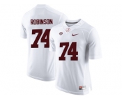 2016 Alabama Crimson Tide Cam Robinson #74 College Football Limited Jersey - White
