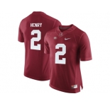 2016 Alabama Crimson Tide Derrick Henry #2 College Football Limited Jersey - Crimson