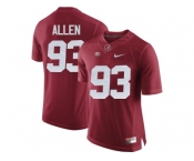 2016 Alabama Crimson Tide Jonathan Allen #93 College Football Limited Jersey - Crimson