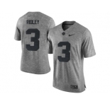2016 Heather Gray Alabama Crimson Tide Calvin Ridley #3 College Football Limited Jersey - Gridiron Gray